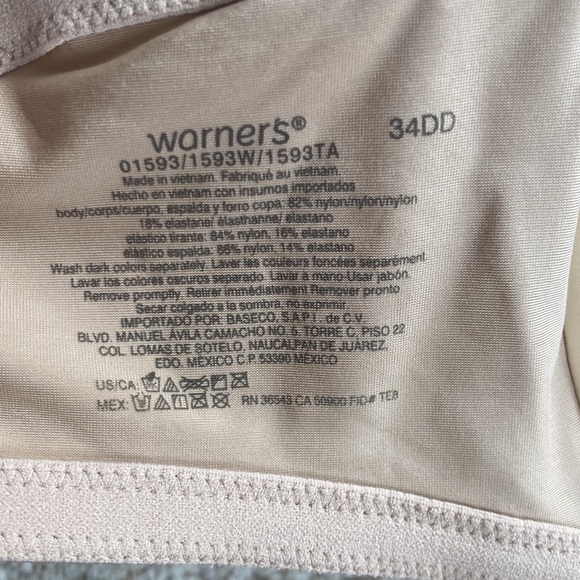 34DD Warners bra - Picture 3 of 3